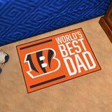 NFL - Cincinnati Bengals Starter Mat - World's Best Dad 19"x30"