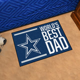 NFL - Dallas Cowboys Starter Mat - World's Best Dad 19"x30"