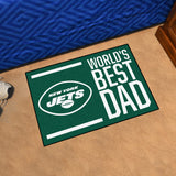 NFL - New York Jets Starter Mat - World's Best Dad 19"x30"