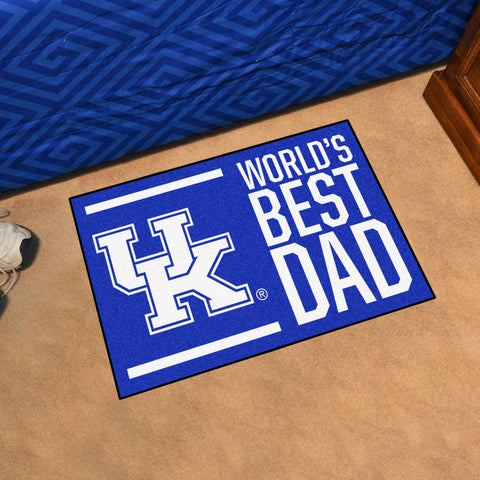 Kentucky Wildcats Starter Mat Accent Rug - 19in. x 30in. World's Best Dad Starter Mat