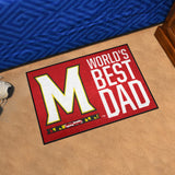 Maryland Terrapins Starter Mat Accent Rug - 19in. x 30in. World's Best Dad Starter Mat