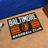 Baltimore Orioles Starter Mat Accent Rug - 19in. x 30in., Uniform Design