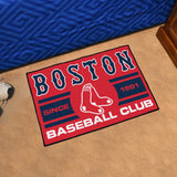 Boston Red Sox Starter Mat Accent Rug - 19in. x 30in., Uniform Design
