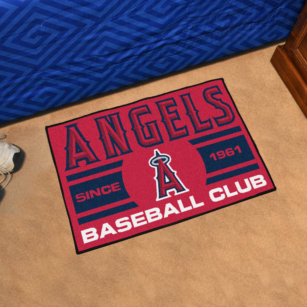 Los Angeles Angels Starter Mat Accent Rug - 19in. x 30in., Uniform Design