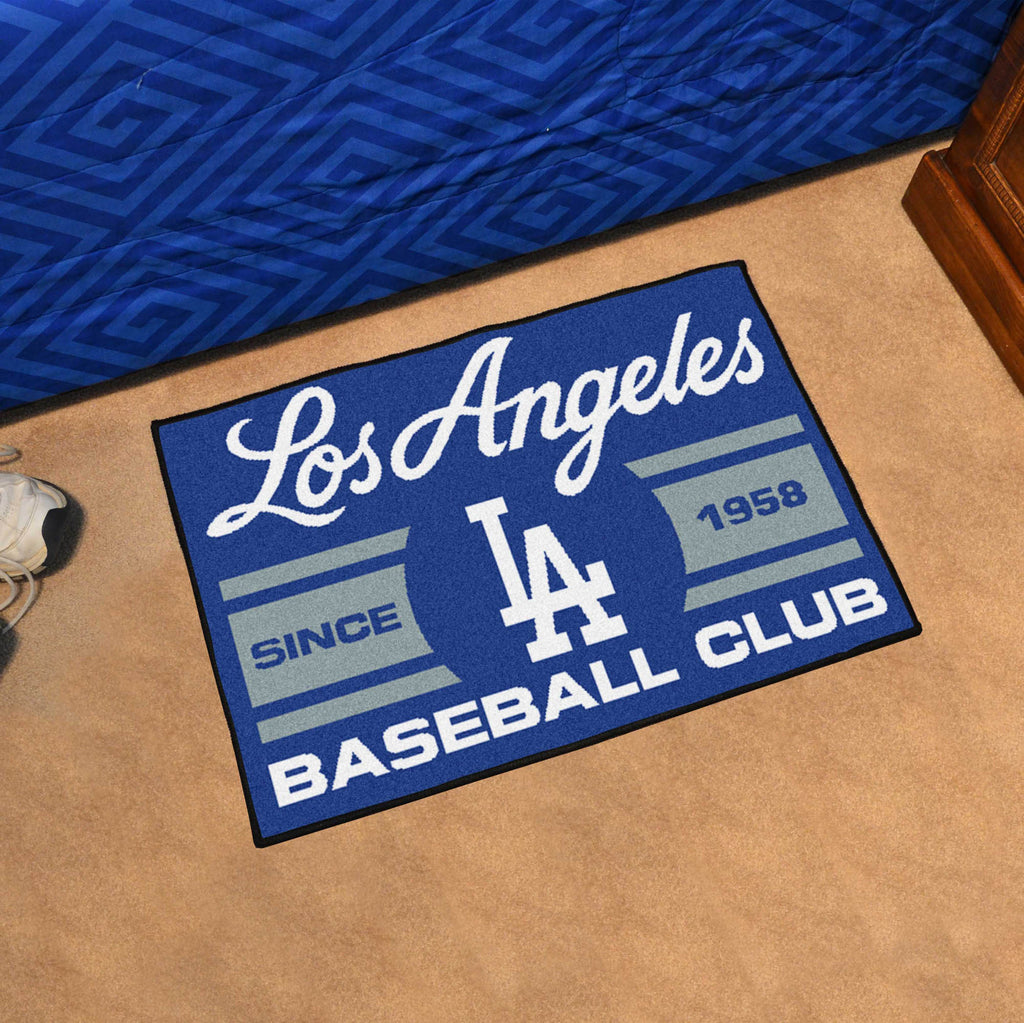Los Angeles Dodgers Starter Mat Accent Rug - 19in. x 30in., Uniform Design
