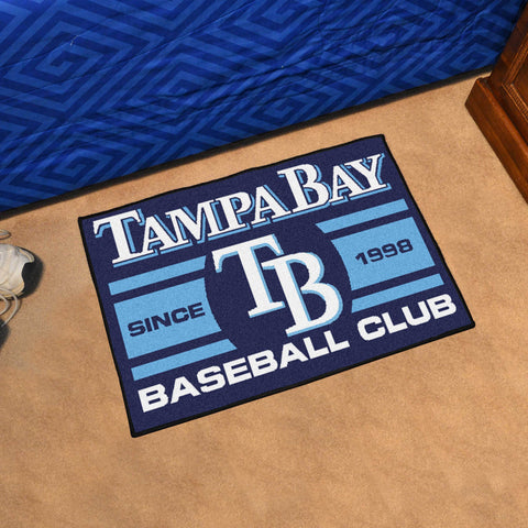 Tampa Bay Rays Starter Mat Accent Rug - 19in. x 30in., Uniform Design