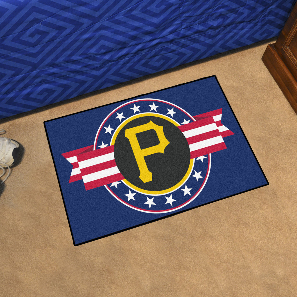 Pittsburgh Pirates Starter Mat Accent Rug - 19in. x 30in. Patriotic Starter Mat