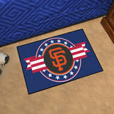 San Francisco Giants Starter Mat Accent Rug - 19in. x 30in. Patriotic Starter Mat