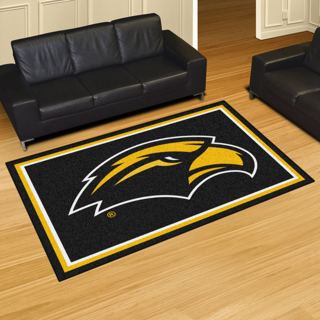 Southern Miss Golden Eagles 5ft. x 8 ft. Plush Area Rug