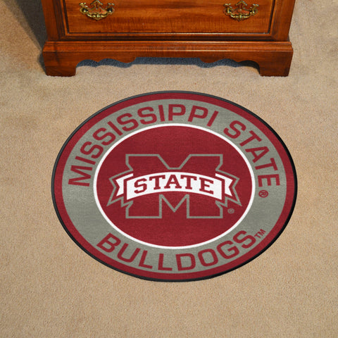 Mississippi State Bulldogs Roundel Rug - 27in. Diameter