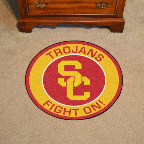 Southern California Trojans Roundel Rug - 27in. Diameter