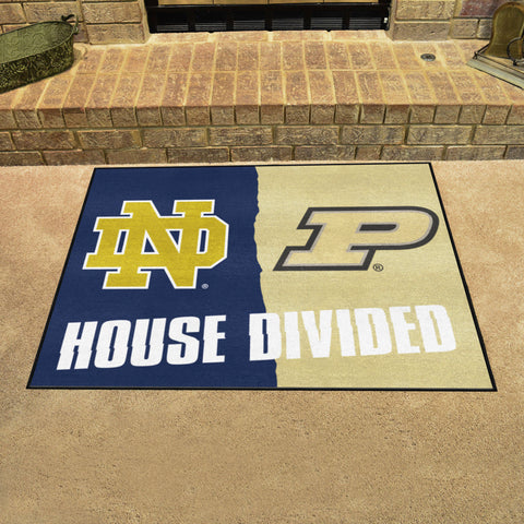 House Divided - Notre Dame / Purdue Rug 34 in. x 42.5 in.
