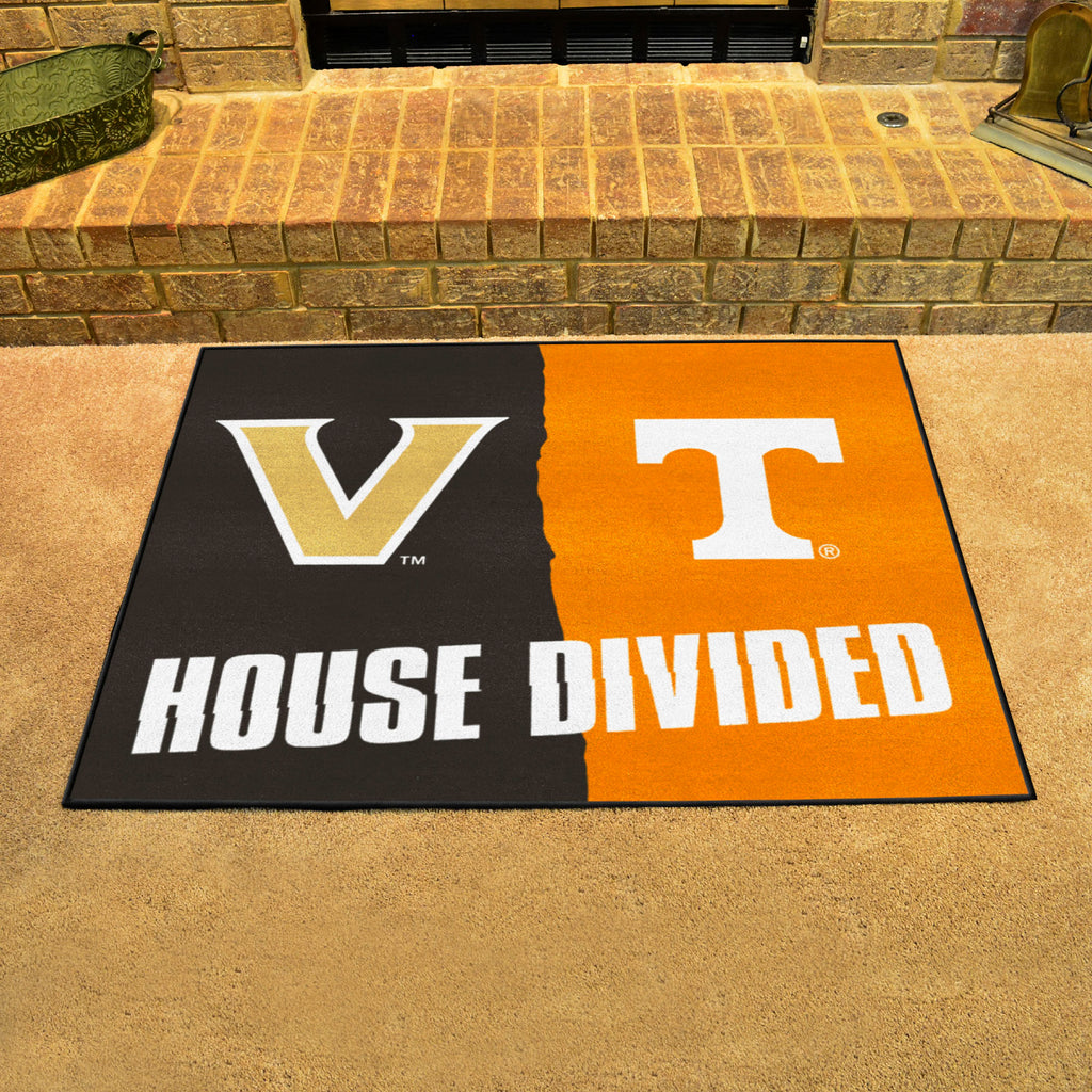 House Divided - Vanderbilt / Tennessee Rug 34 in. x 42.5 in.