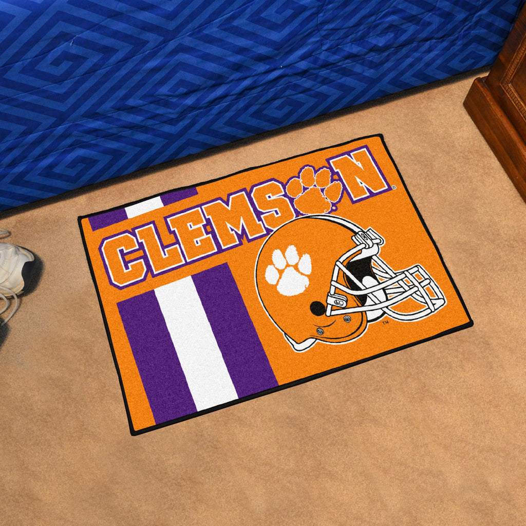 Clemson Tigers Starter Mat Accent Rug - 19in. x 30in., Unifrom Design