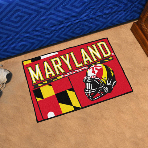 Maryland Terrapins Starter Mat Accent Rug - 19in. x 30in., Unifrom Design