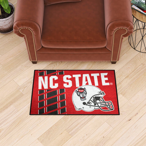 NC State Wolfpack Starter Mat Accent Rug - 19in. x 30in., Unifrom Design