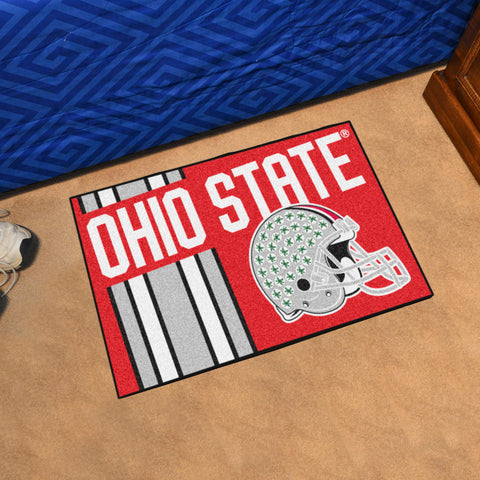 Ohio State Buckeyes Starter Mat Accent Rug - 19in. x 30in., Unifrom Design