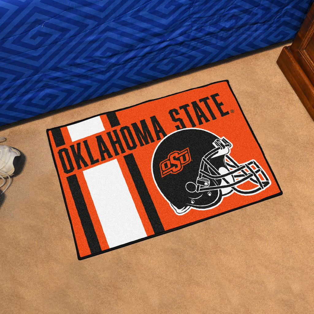 Oklahoma State Cowboys Starter Mat Accent Rug - 19in. x 30in., Unifrom Design