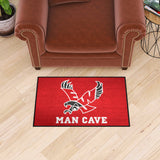 Eastern Washington Eagles Man Cave Starter Mat Accent Rug - 19in. x 30in., Red