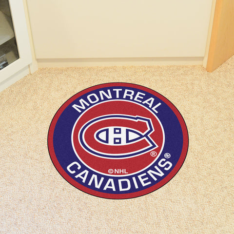 Montreal Canadiens Roundel Rug - 27in. Diameter