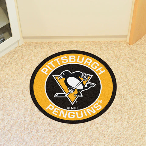 Pittsburgh Penguins Roundel Rug - 27in. Diameter