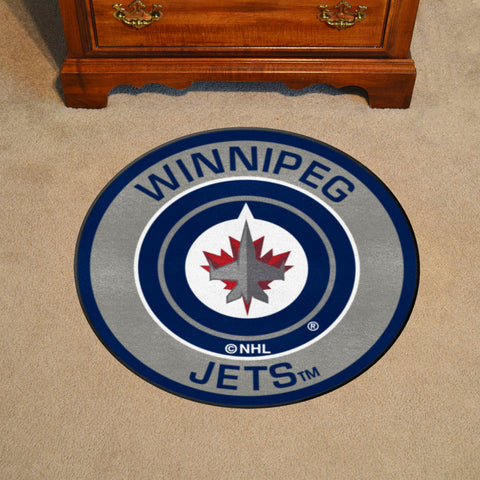 Winnipeg Jets Roundel Rug - 27in. Diameter