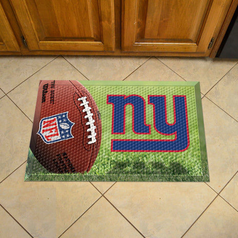 New York Giants Rubber Scraper Door Mat