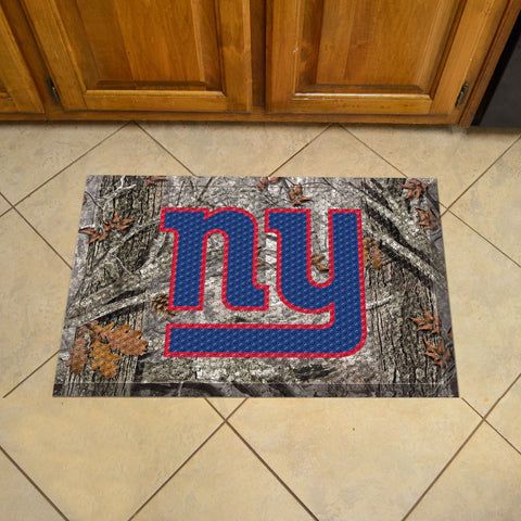 New York Giants Rubber Scraper Door Mat Camo