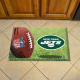 New York Jets Rubber Scraper Door Mat