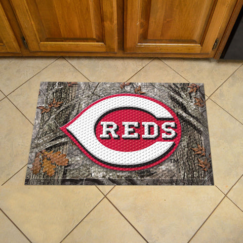 Cincinnati Reds Rubber Scraper Door Mat Camo