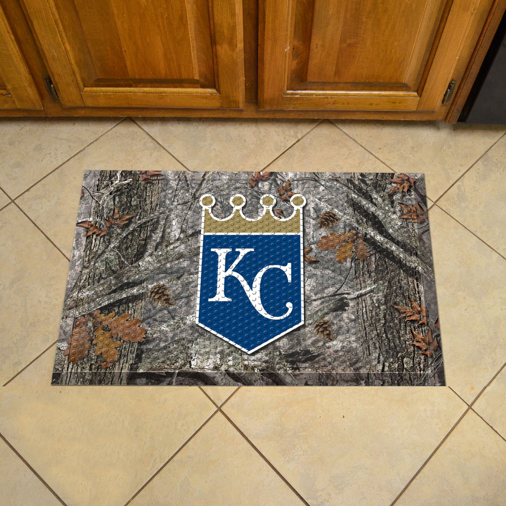 Kansas City Royals Rubber Scraper Door Mat Camo