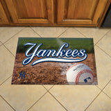New York Yankees Rubber Scraper Door Mat