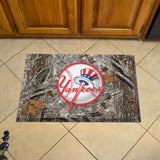 New York Yankees Rubber Scraper Door Mat Camo