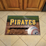 Pittsburgh Pirates Rubber Scraper Door Mat