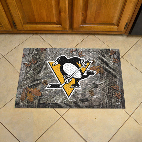 Pittsburgh Penguins Rubber Scraper Door Mat Camo