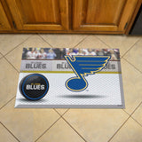 St. Louis Blues Rubber Scraper Door Mat