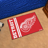 Detroit Red Wings Starter Mat Accent Rug - 19in. x 30in., Uniform Design