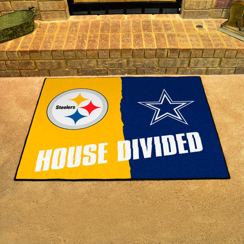 NFL House Divided - Steelers / Cowboys Rug 34 in. x 42.5 in.