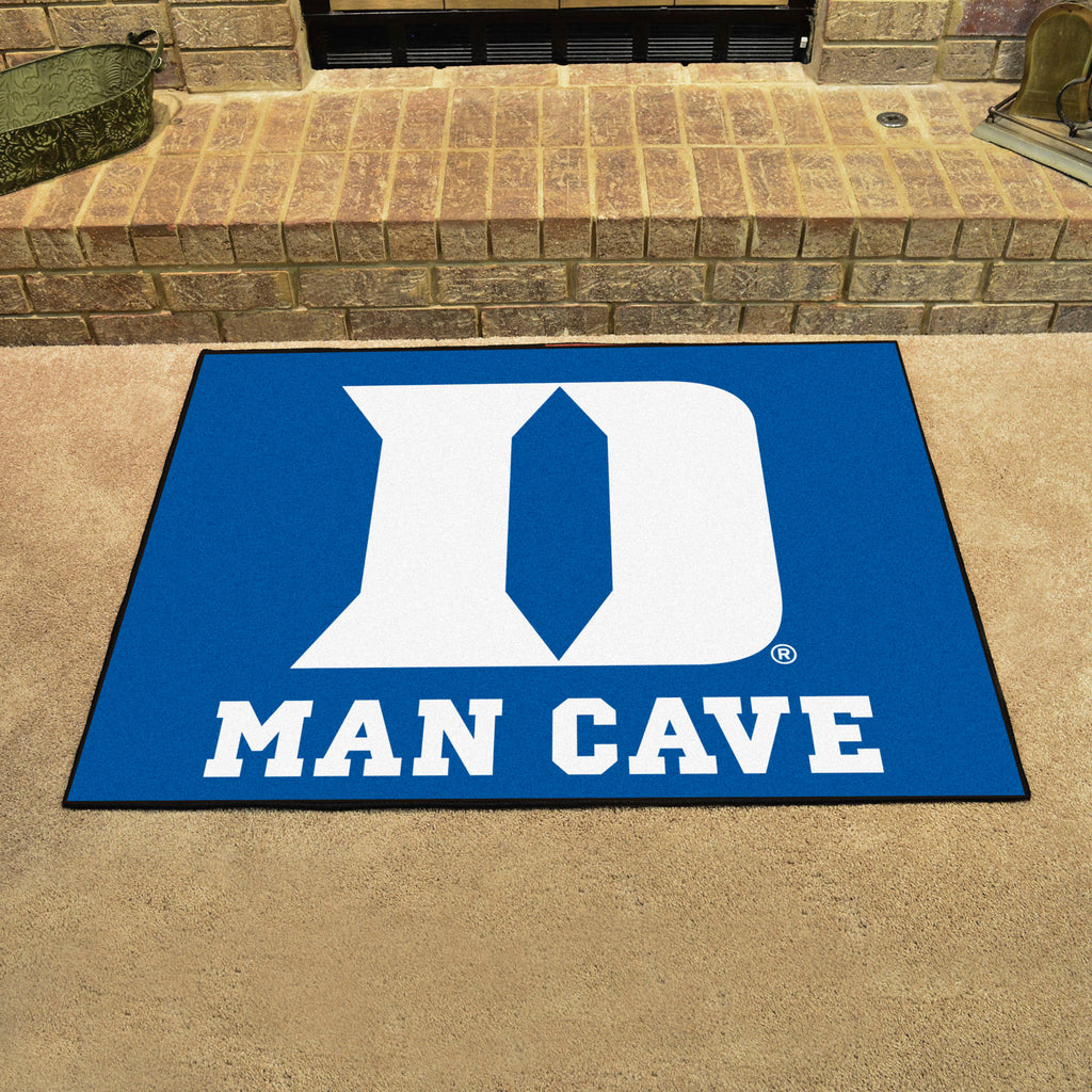 Duke Blue Devils Man Cave All-Star Rug - 34 in. x 42.5 in., D Logo