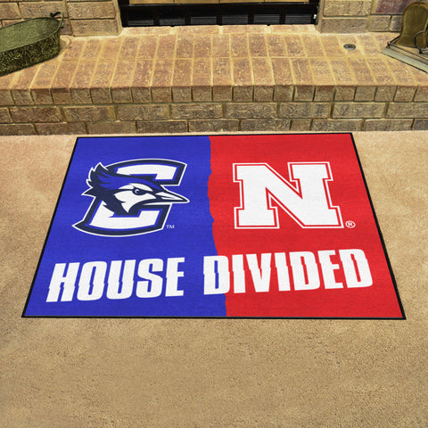 House Divided - Creighton / Nebraska Rug 34 in. x 42.5 in.