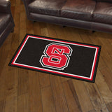 NC State Wolfpack 3ft. x 5ft. Plush Area Rug, NSC Logo