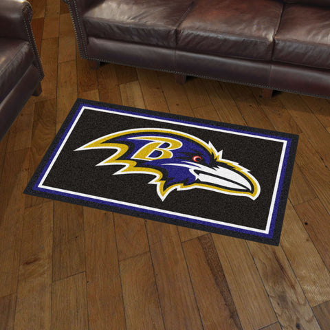 Baltimore Ravens 3ft. x 5ft. Plush Area Rug