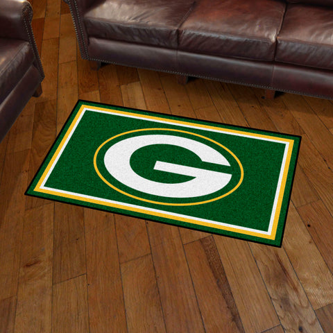 Green Bay Packers 3ft. x 5ft. Plush Area Rug