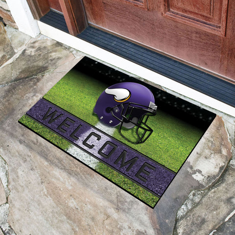 Minnesota Vikings Rubber Door Mat - 18in. x 30in.