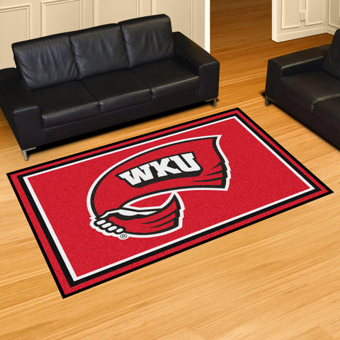 Western Kentucky Hilltoppers 5ft. x 8 ft. Plush Area Rug