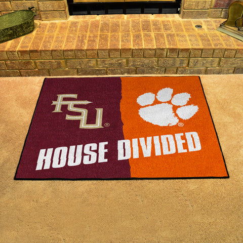House Divided - Florida St / Clemson Rug 34 in. x 42.5 in.