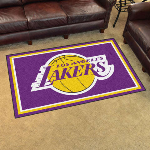 Los Angeles Lakers 4ft. x 6ft. Plush Area Rug