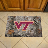 Virginia Tech Hokies Rubber Scraper Door Mat Camo