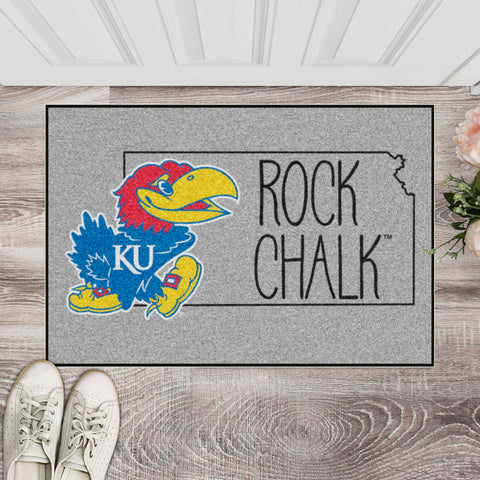 Kansas Jayhawks Southern Style Starter Mat Accent Rug - 19in. x 30in.