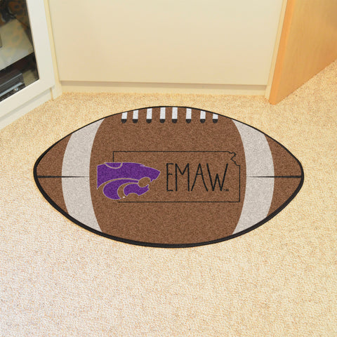 Kansas State Wildcats Southern Style Football Rug - 20.5in. x 32.5in.